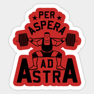 Per aspera ad astra Sticker